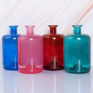 Color Spraying Glass Bottle