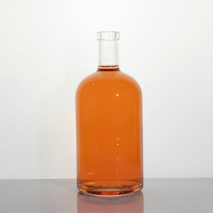 Free sample 1000Ml transparent vodka spirit glass bottle