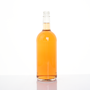 Wholesale 1000ml newly designed vodka glass bottles