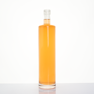 Factory Price Custom Round Glass Liquor Whisky Bottle 1000Ml Vodka Bottle
