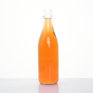 Factory direct sales of personalized and unique 1000ML swing cap tequila cocktail bottles