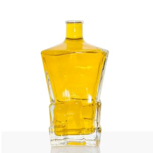 Stocked Custom 1000Ml Clear Transparent Empty Crown Cap Rio Wine Rum Gin Spirit Liquor Vodka Whisky Glass Bottle