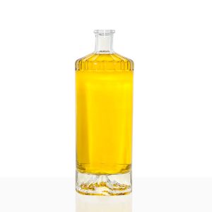 Wholesale Bottles For Vodka Gin Empty Glass Bottle  1000Ml Liquor Fancy Custome Vodka Glass Bottle