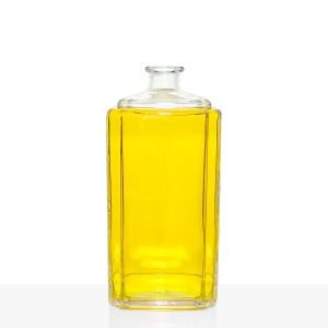 Factory Direct Hot Sales 1000 Ml Empty Square Glass Bottles For Rum Liquor